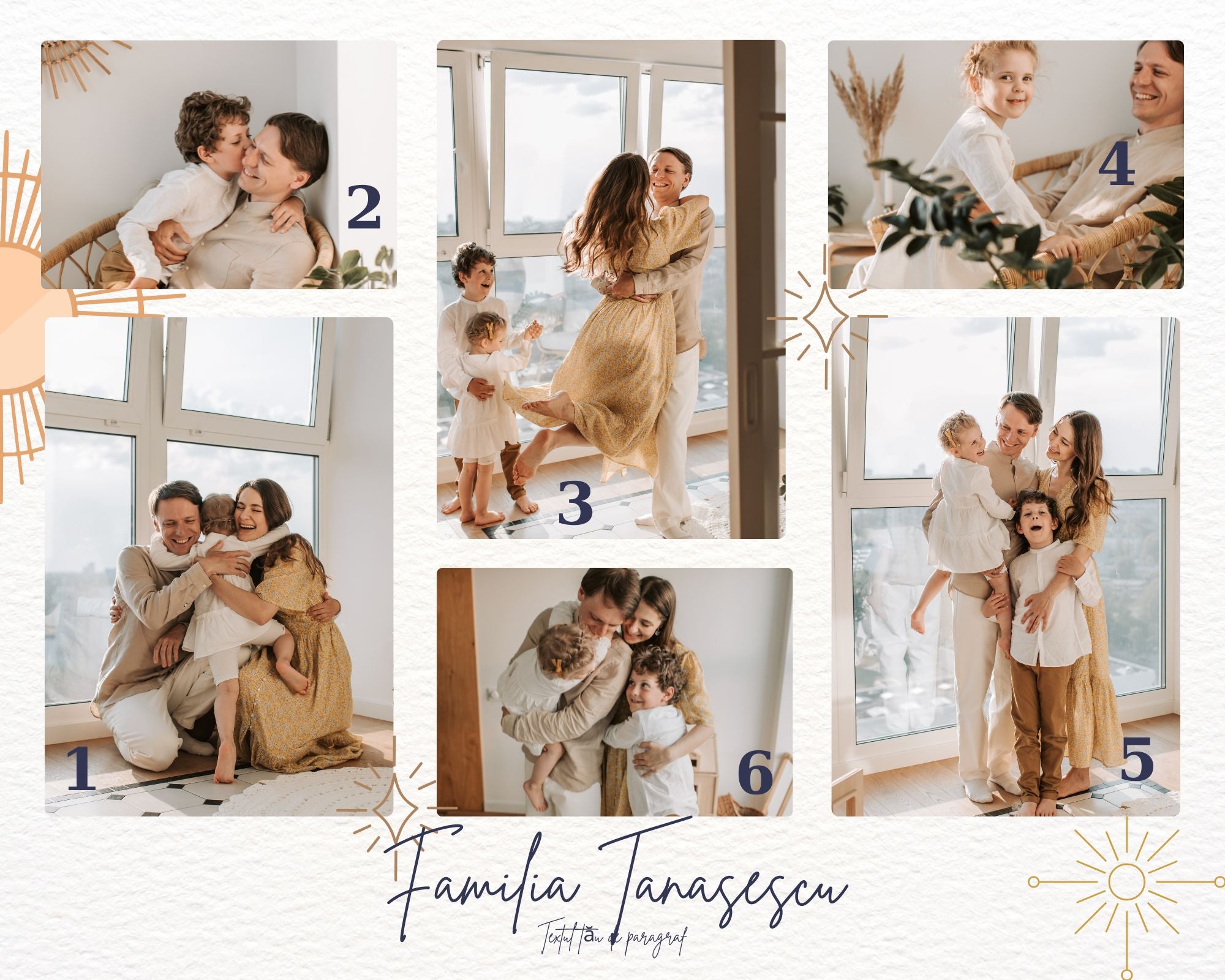 Tablou canvas cu colaj foto familie, tablou canvas pentru perete